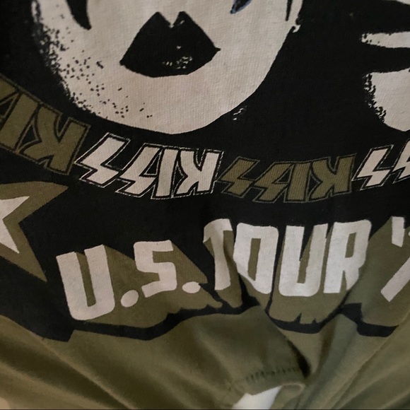 KISS U.S. Tour 76 Cropped Tie Top - Picture 4 of 8